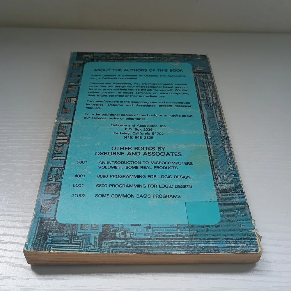 An Introduction To Microcomputers Volume 1; Adam Osborne; VINTAGE 1976